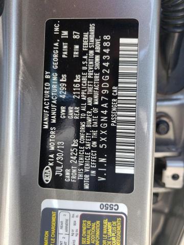 Photo 10 from auction – 2013 KIA OPTIMA EX with VIN 5XXGN4A79DG243488