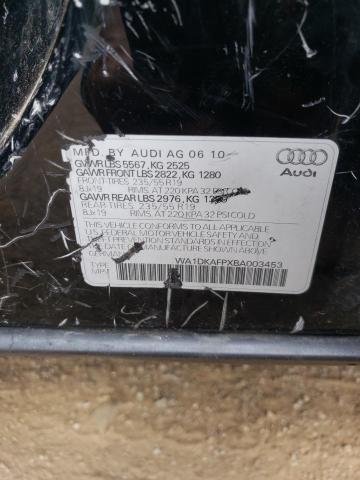 Photo 10 from auction – 2011 AUDI Q5 PREMIUM with VIN WA1DKAFPXBA003453
