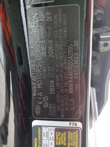 Photo 10 from auction – 2016 KIA FORTE LX with VIN KNAFK4A67G5542995