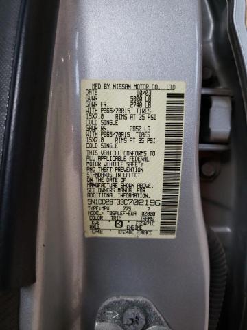 Photo 10 from auction – 2003 NISSAN XTERRA XE with VIN 5N1DD28T33C702196