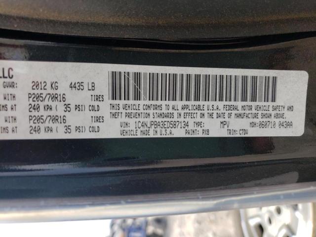 Photo 10 from auction – 2014 JEEP PATRIOT SP with VIN 1C4NJPBA3ED587134