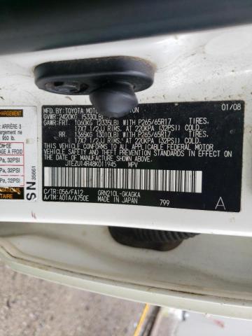 Photo 10 from auction – 2008 TOYOTA 4RUNNER SR with VIN JTEZU14R48K011945