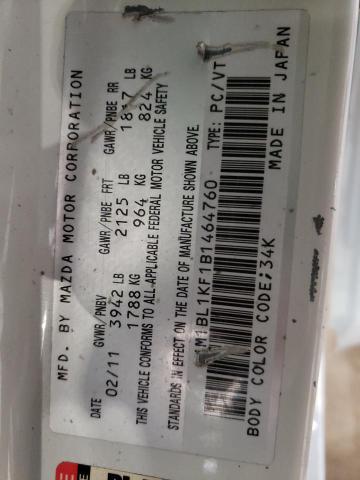 Photo 10 from auction – 2011 MAZDA 3 I with VIN JM1BL1KF1B1464760