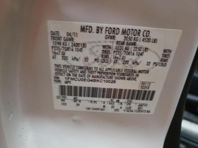Photo 10 from auction – 2011 FORD ESCAPE LIM with VIN 1FMCU0EG4BKC10028