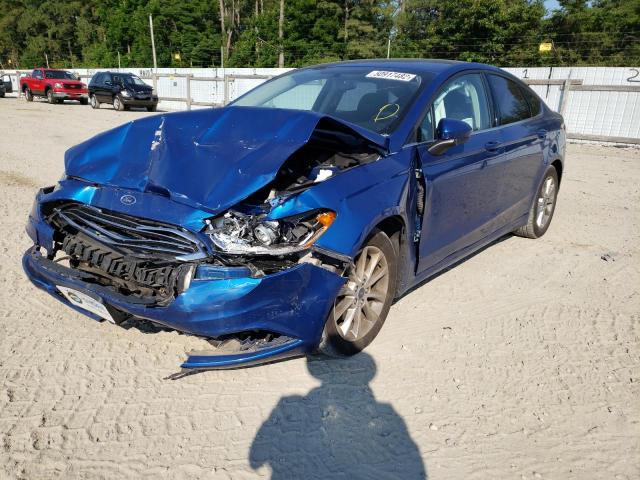Photo 2 from auction – 2017 FORD FUSION SE with VIN 3FA6P0HD7HR250611