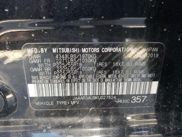 Photo 10 from auction – 2019 MITSUBISHI OUTLANDER with VIN JA4AR3AU9KU027524