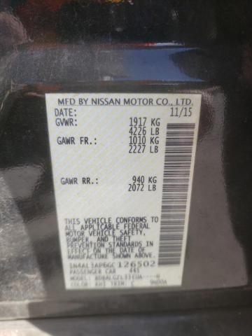 Photo 10 from auction – 2016 NISSAN ALTIMA 2.5 with VIN 1N4AL3AP6GC126502