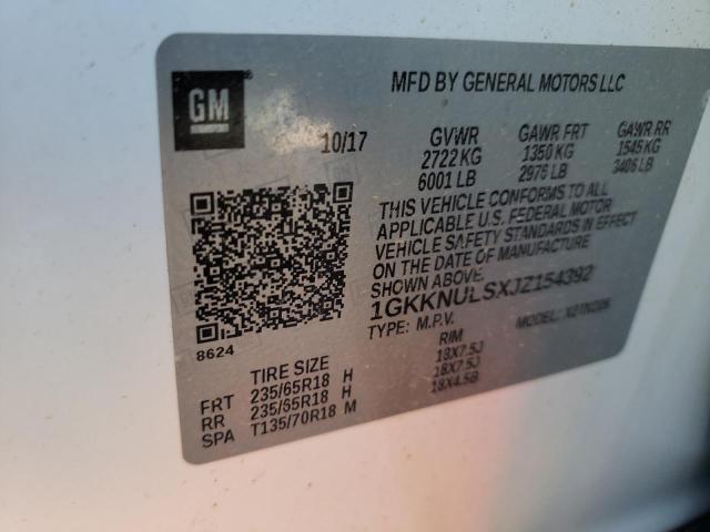 Photo 10 from auction – 2018 GMC ACADIA SLT with VIN 1GKKNULSXJZ154392