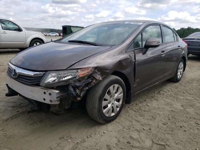 Photo 2 from auction – 2012 HONDA CIVIC LX with VIN 2HGFB2F54CH587713