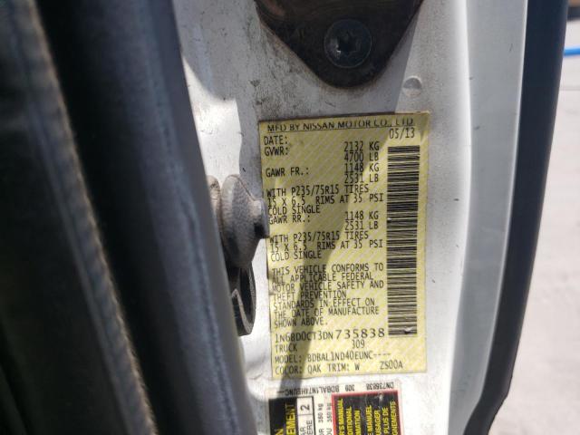 Photo 10 from auction – 2013 NISSAN FRONTIER S with VIN 1N6BD0CT3DN735838
