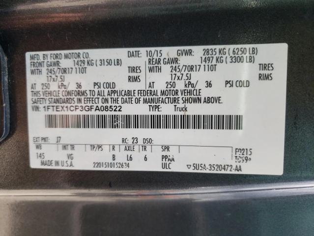 Photo 10 from auction – 2016 FORD F150 SUPER with VIN 1FTEX1CP3GFA08522