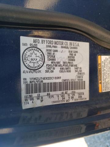 Photo 10 from auction – 2002 FORD EXPLORER E with VIN 1FMZU74EX2ZC15597