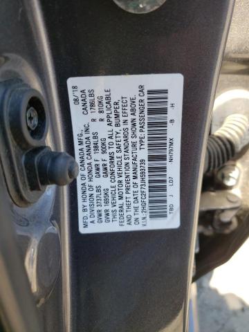 Photo 10 from auction – 2018 HONDA CIVIC EX with VIN 2HGFC2F73JH593739