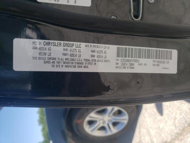 Photo 10 from auction – 2015 DODGE CHARGER with VIN 2C3CDXBGXFH728521
