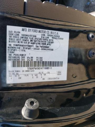Photo 10 from auction – 2004 FORD THUNDERBIR with VIN 1FAHP60A54Y108511
