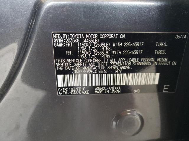 Photo 10 from auction – 2014 TOYOTA RAV4 LE with VIN JTMZFREV2EJ016846