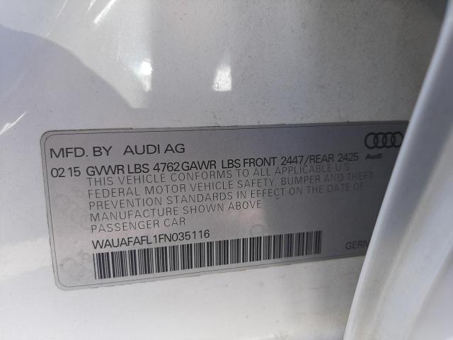 Photo 10 from auction – 2015 AUDI A4 PREMIUM with VIN WAUAFAFL1FN035116