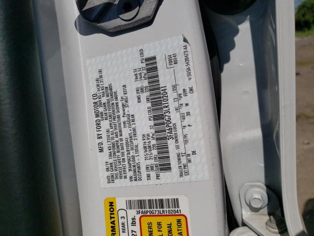 Photo 10 from auction – 2020 FORD FUSION S with VIN 3FA6P0G73LR102041