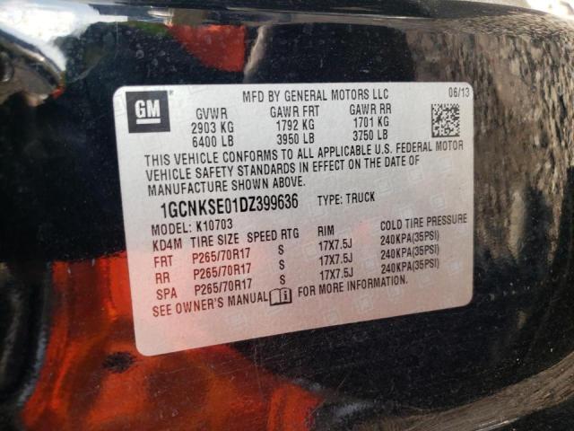 Photo 10 from auction – 2013 CHEVROLET SILVERADO with VIN 1GCNKSE01DZ399636