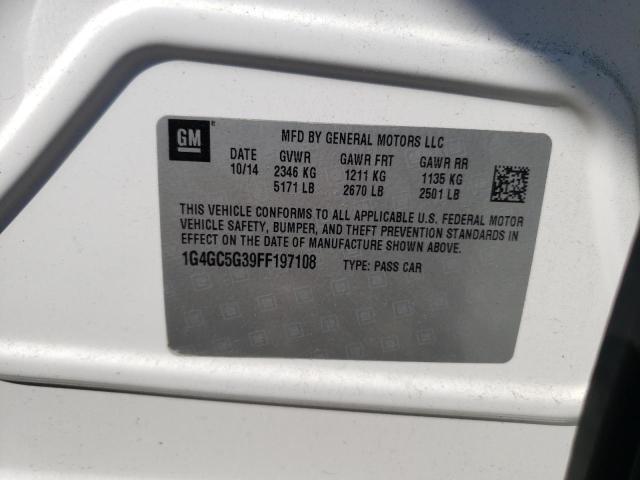Photo 10 from auction – 2015 BUICK LACROSSE with VIN 1G4GC5G39FF197108