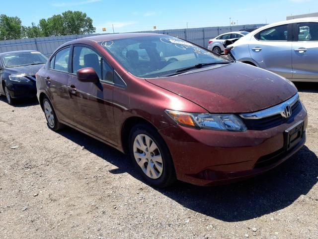 HONDA CIVIC LX 2012 with VIN 2HGFB2F51CH582680 - Photo from auction