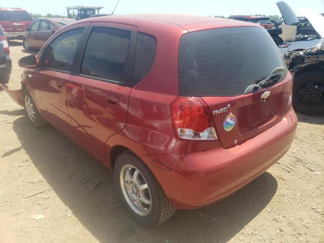 Photo 3 from auction – 2008 CHEVROLET AVEO BASE with VIN KL1TD66658B076742