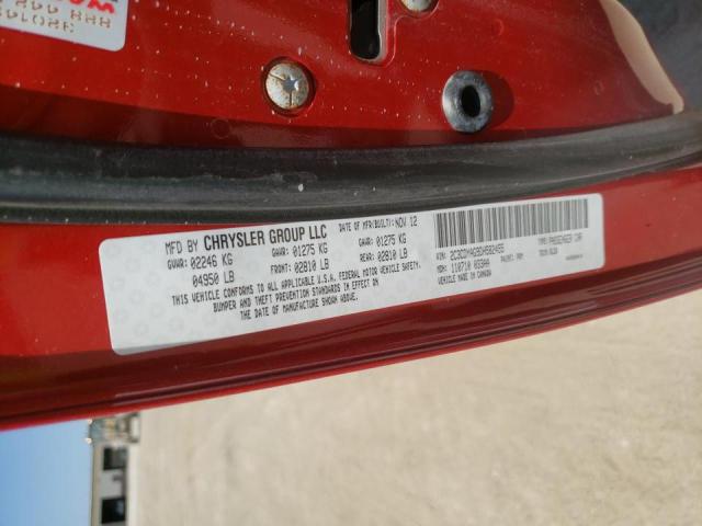 Photo 10 from auction – 2013 DODGE CHALLENGER with VIN 2C3CDYAG9DH582455