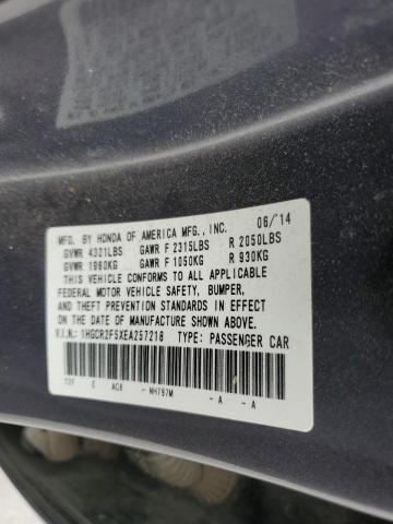 Photo 10 from auction – 2014 HONDA ACCORD SPO with VIN 1HGCR2F5XEA257218