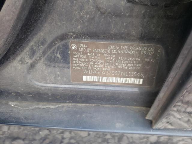 Foto 10 de la subasta – 2007 BMW 328 I con VIN WBAVA37557NL13545