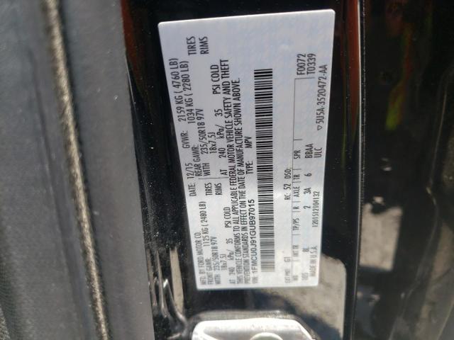 Photo 10 from auction – 2016 FORD ESCAPE TIT with VIN 1FMCU0J91GUB97015