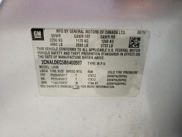 Photo 10 from auction – 2011 CHEVROLET EQUINOX with VIN 2CNALDEC5B6460587