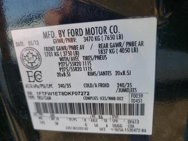 Photo 10 from auction – 2013 FORD F150 SUPER with VIN 1FTFW1ET8DKF07272