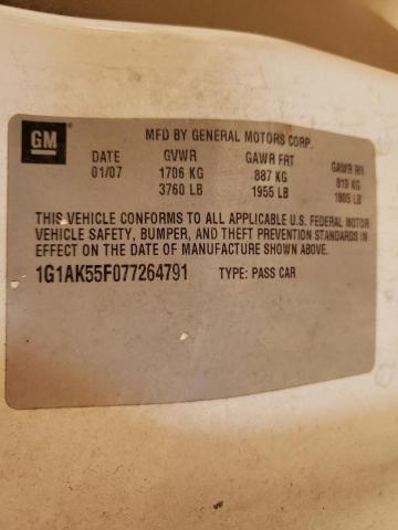 Photo 10 from auction – 2007 CHEVROLET COBALT LS with VIN 1G1AK55F077264791