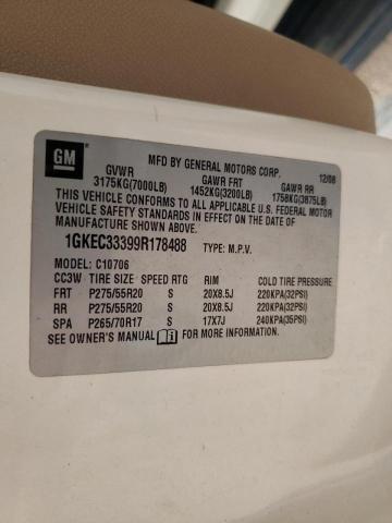 Photo 10 from auction – 2009 GMC YUKON SLT with VIN 1GKEC33399R178488