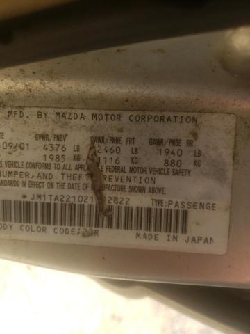 Photo 10 from auction – 2002 MAZDA MILLENIA with VIN JM1TA221021722822