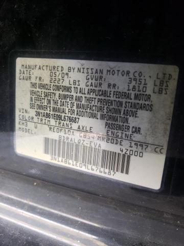 Photo 10 from auction – 2009 NISSAN SENTRA 2.0 with VIN 3N1AB61E09L676687