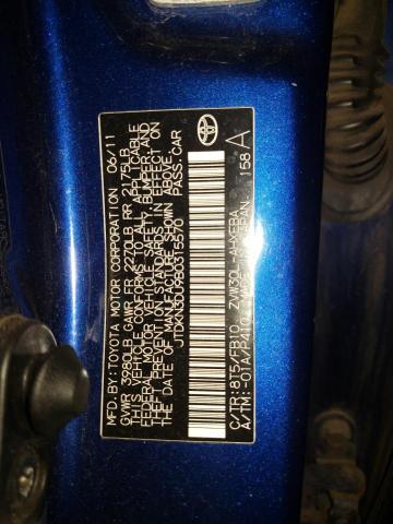 Photo 10 from auction – 2011 TOYOTA PRIUS with VIN JTDKN3DU9B0315570