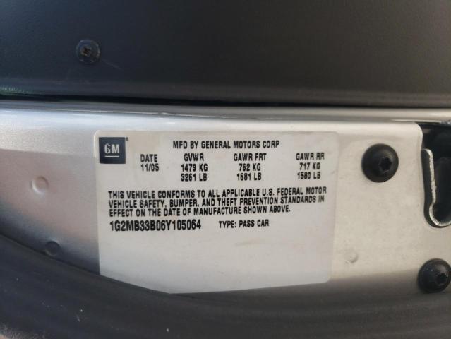 Photo 10 from auction – 2006 PONTIAC SOLSTICE with VIN 1G2MB33B06Y105064
