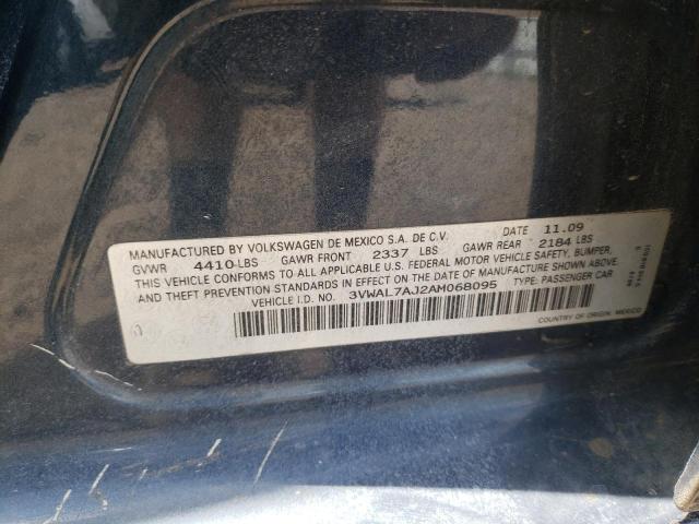Photo 10 from auction – 2010 VOLKSWAGEN JETTA TDI with VIN 3VWAL7AJ2AM068095