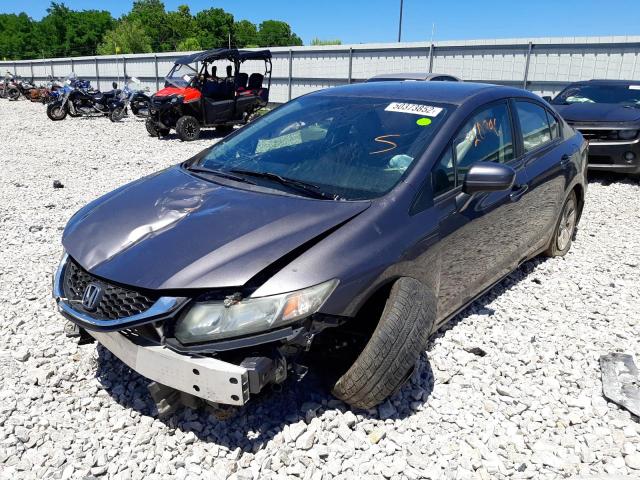 Photo 2 from auction – 2015 HONDA CIVIC LX with VIN 19XFB2F5XFE104501