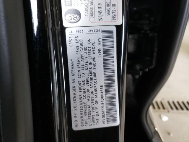 Photo 10 from auction – 2004 VOLKSWAGEN TOUAREG 4. with VIN WVGEM77L84D064686