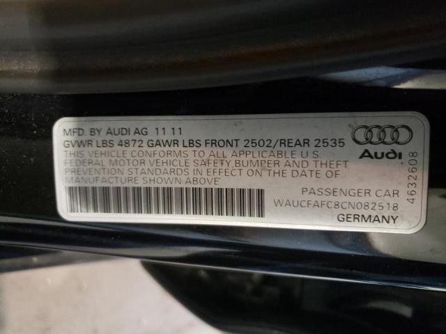 Photo 10 from auction – 2012 AUDI A6 PREMIUM with VIN WAUCFAFC8CN082518