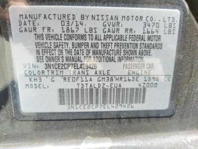 Photo 10 from auction – 2014 NISSAN VERSA NOTE with VIN 3N1CE2CP7EL429426