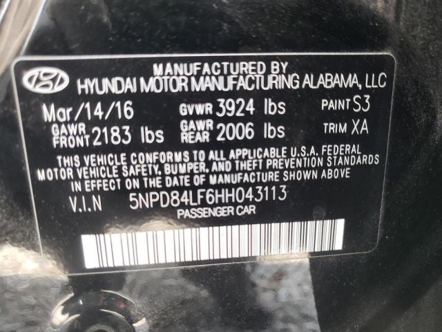 Photo 10 from auction – 2017 HYUNDAI UK with VIN 5NPD84LF6HH043113