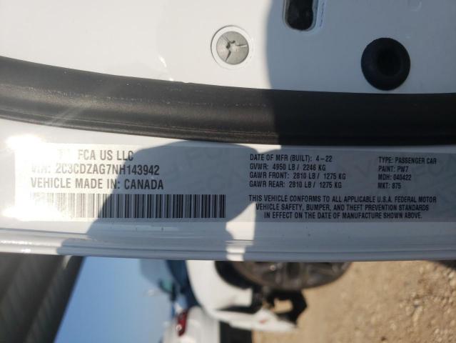 Photo 10 from auction – 2022 DODGE CHALLENGER with VIN 2C3CDZAG7NH143942