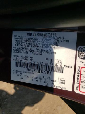 Photo 10 from auction – 2011 LINCOLN MKZ with VIN 3LNHL2GC3BR771881