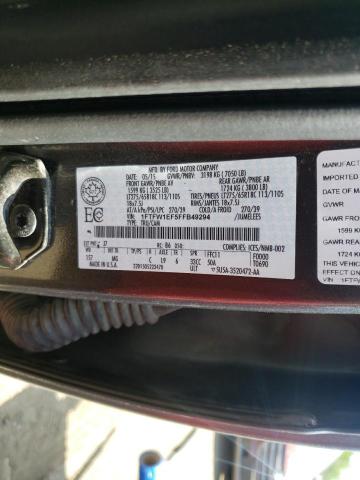 Zdjęcie 10 z aukcji – 2015 FORD F150 SUPER z VIN 1FTFW1EF5FFB49294