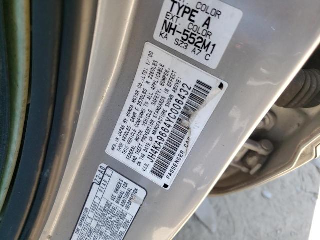 Photo 10 from auction – 2000 ACURA 3.5RL with VIN JH4KA9664YC006432