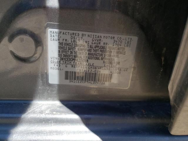 Photo 10 from auction – 2017 NISSAN VERSA NOTE with VIN 3N1CE2CP9HL374708