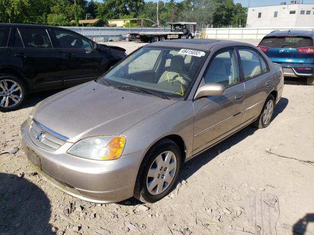 Photo 2 from auction – 2002 HONDA CIVIC EX with VIN 1HGES267X2L047975